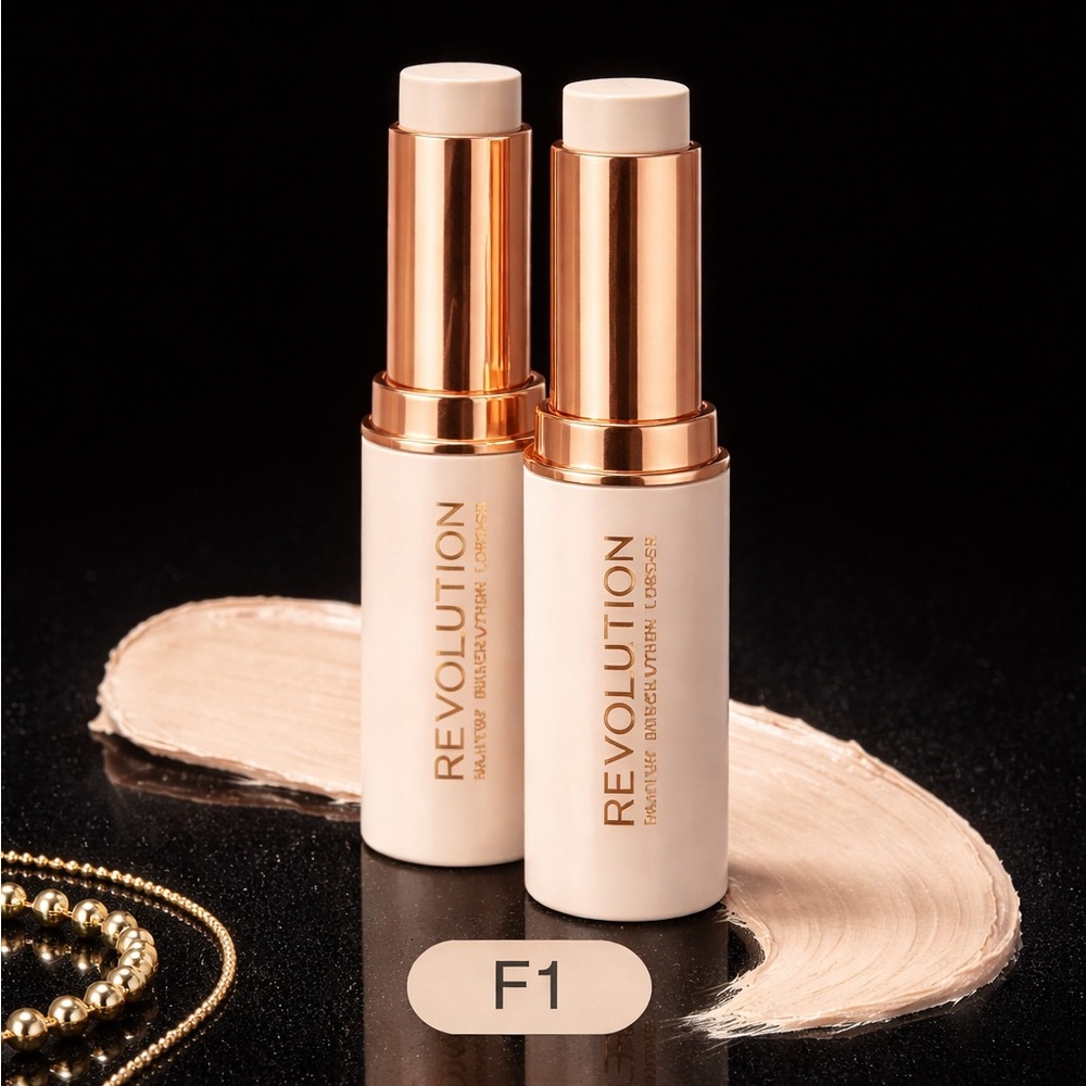 Makeup Revolution Fast‎ Base Stick Foundation F1 • 2 Pack • Fair